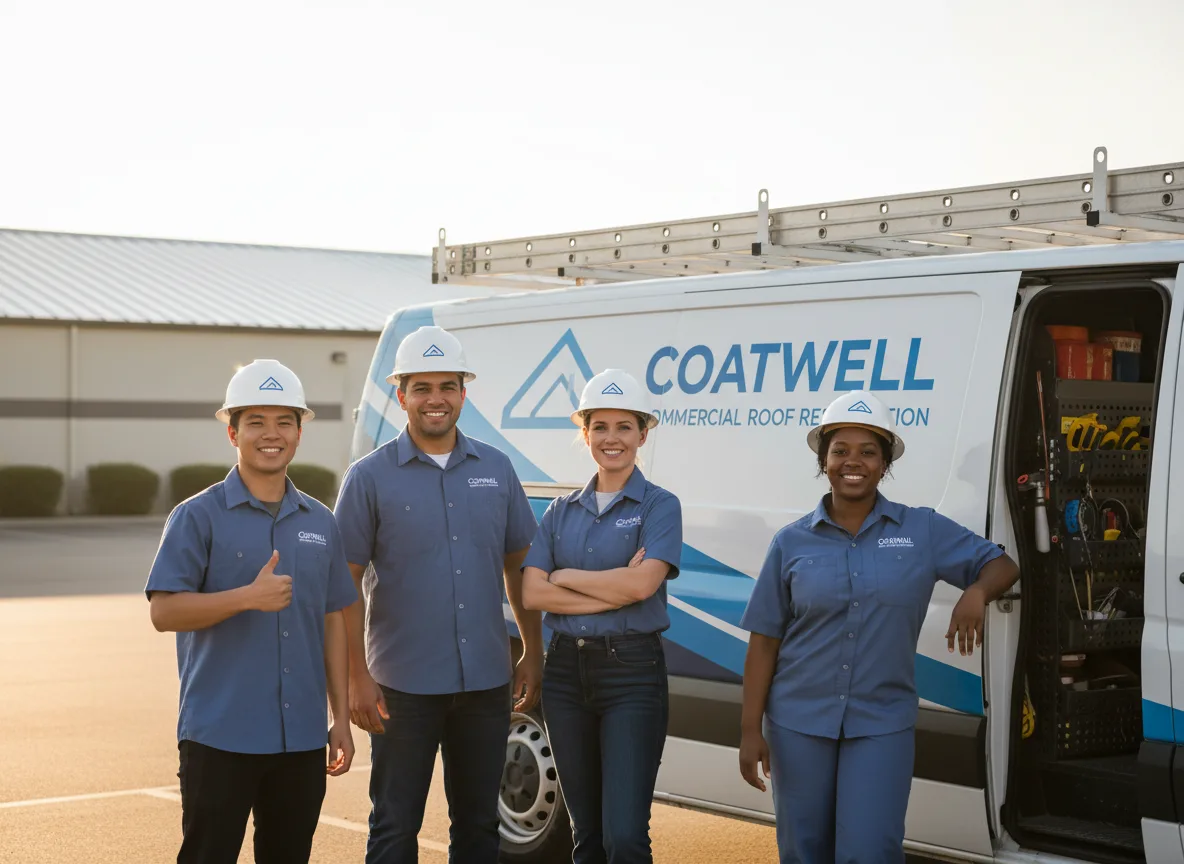 Commercial roof coating company in Redmon, IL